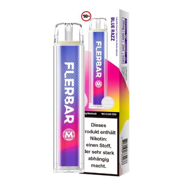 Flerbar M Vape Einweg E-Zigarette Blue Razz