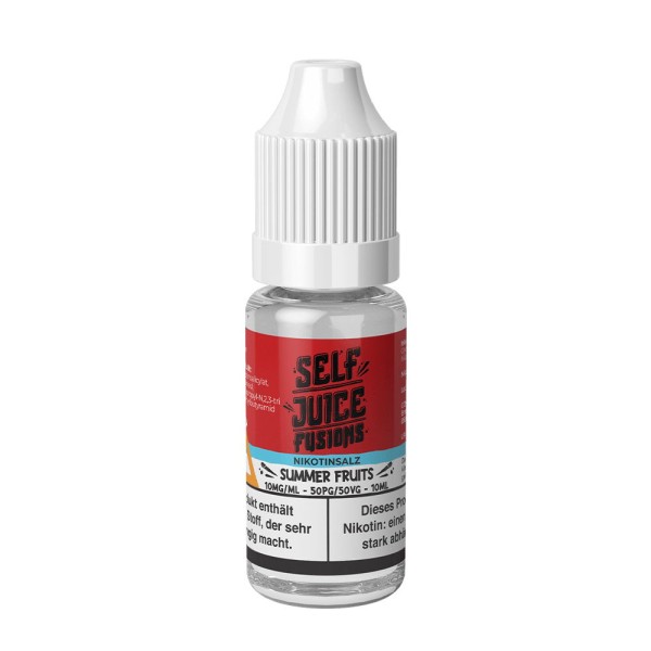 Summer Fruits Nikotinsalz Liquid Self Juice Fusions Flasche 10 ml