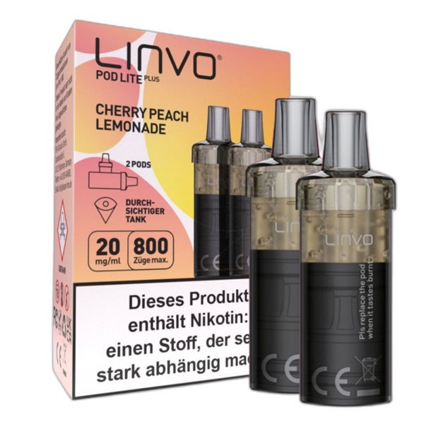 Cherry Peach Lemonade Prefilled LINVO Pod Lite Plus