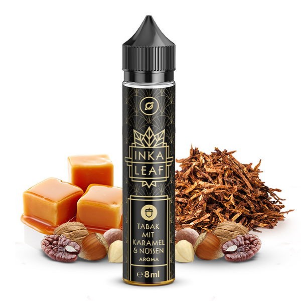 Tabak Karamell Nüsse Longfill Aroma Flavorverse Inka Leaf Geschmack