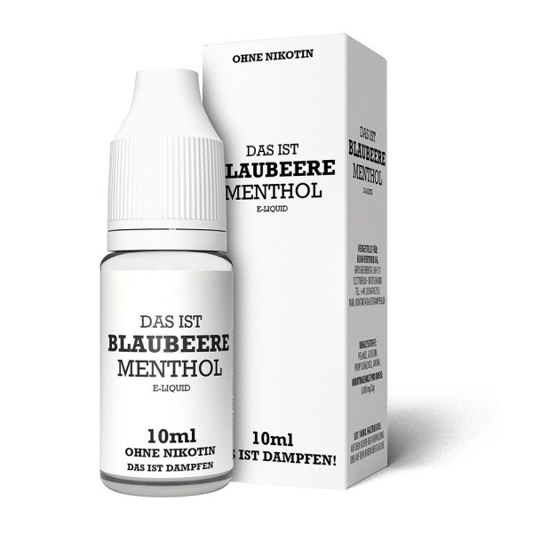 Blaubeere Menthol Liquid Das ist Dampfen 0 mg/ml