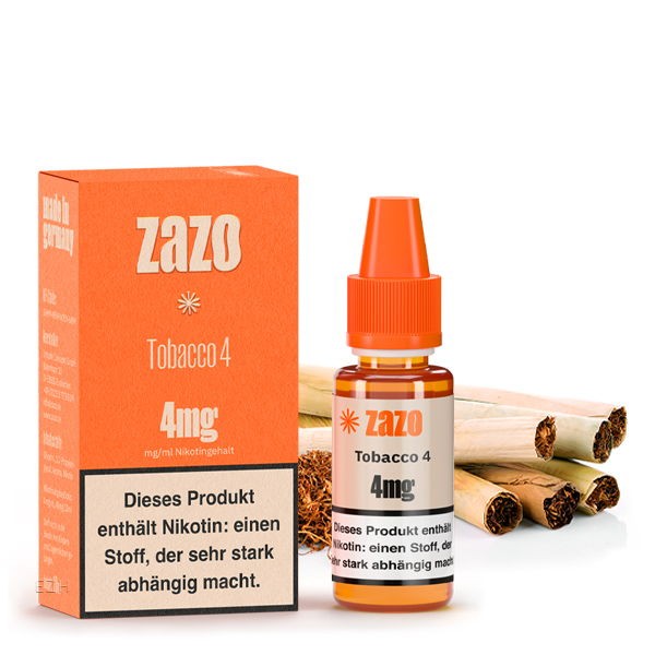 Tobacco 4 American Blend Liquid Zazo 4 mg/ml