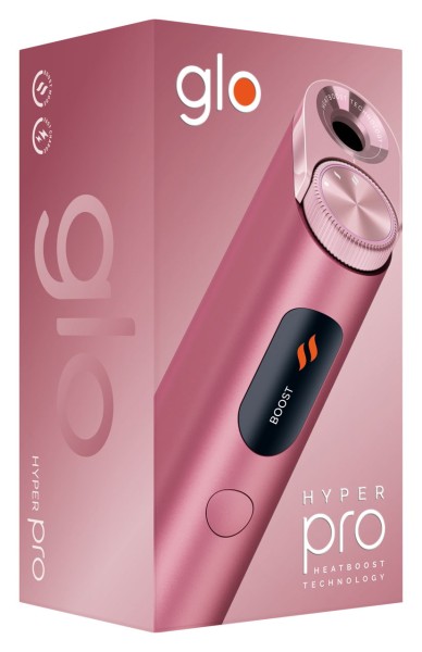 glo Hyper Pro Tabakerhitzer Quartz Rose Verpackung