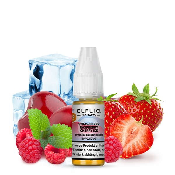 Strawberry Raspberry Cherry Nikotinsalz Liquid Elfliq Elfbar 10 mg/ml Geschmack
