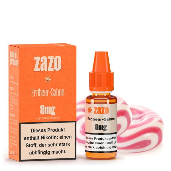 Erdbeer-Sahne Liquid Zazo 8 mg/ml