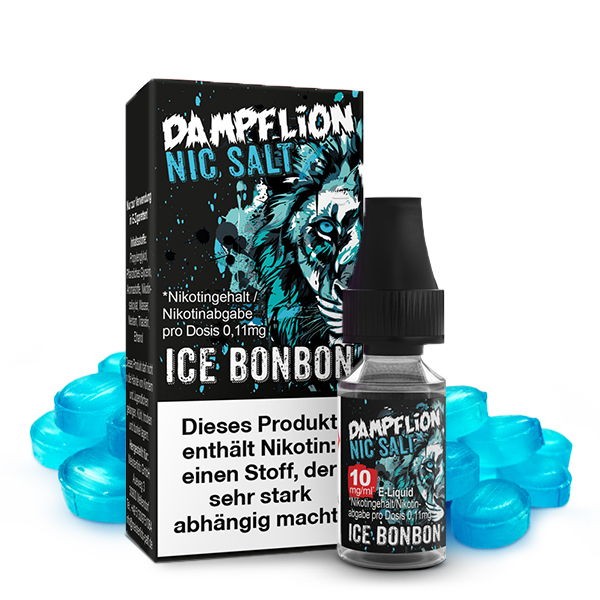 Ice Bonbon Nikotinsalz Liquid Dampflion 10 mg/ml Geschmack