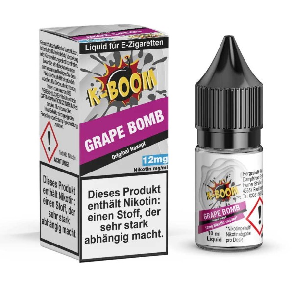 Grape Bomb Liquid K-Boom 12 mg/ml