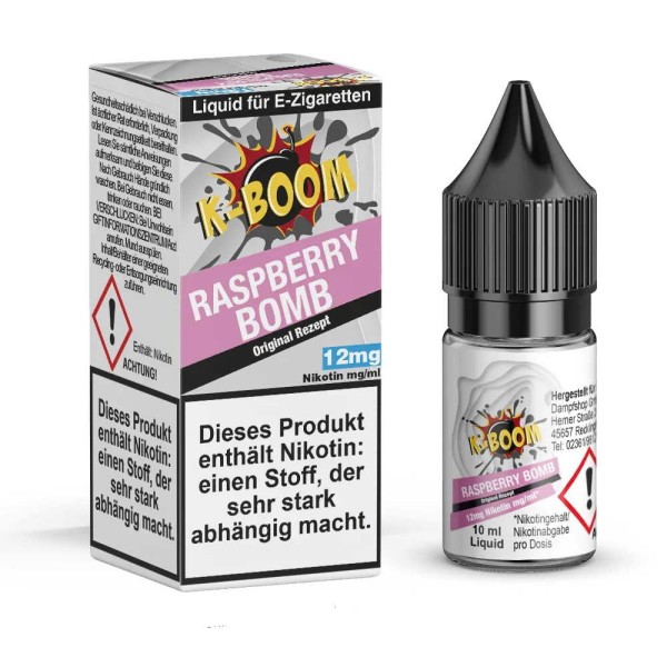 Raspberry Bomb Liquid K-Boom 12 mg/ml