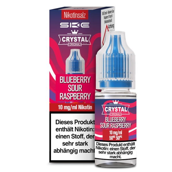 Blueberry Sour Raspberry Nikotinsalz Liquid Ske Crystal 10 mg/ml