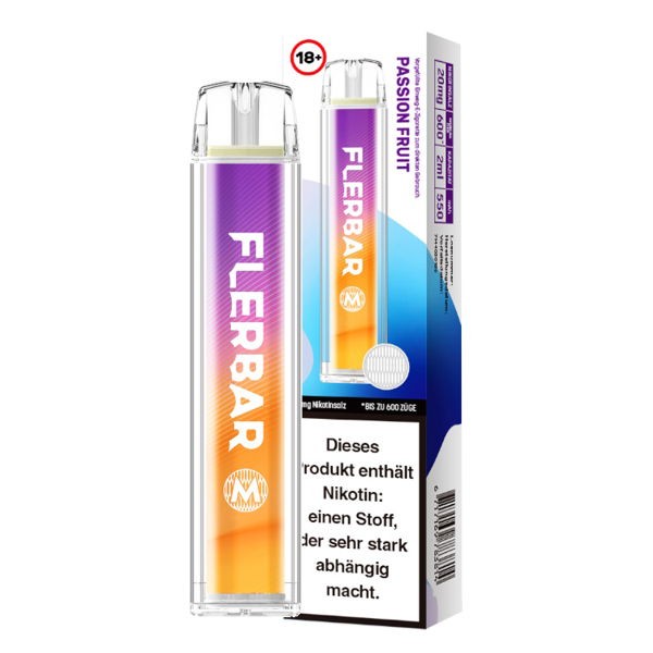 Flerbar M Vape Einweg E-Zigarette Passion Fruit