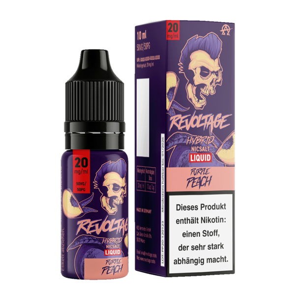 Purple Peach Hybrid Nikotinsalz Liquid Revoltage 20 mg/ml