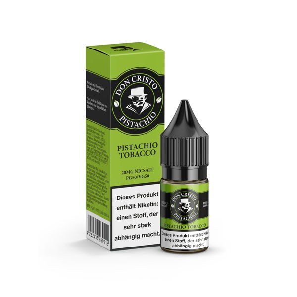 Pistachio Tobacco Nikotinsalz Liquid Don Cristo Verpackung