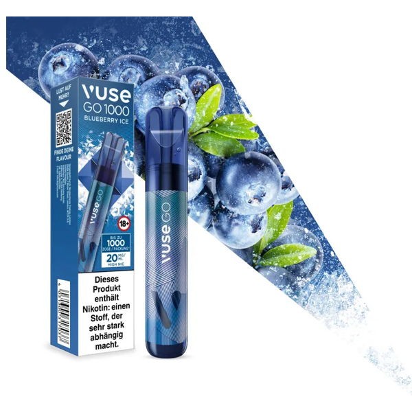 Vuse GO 1000 Blueberry Ice Einweg E-Zigarette Geschmack