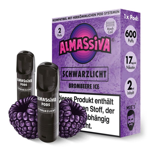 Schwarzlicht Prefilled Ersatz Pod Al Massiva Geschmack