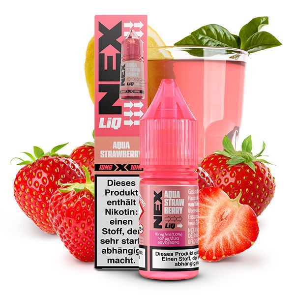 Aqua Strawberry Nikotinsalz Liquid Pod Salt NexLiq 10 mg/ml