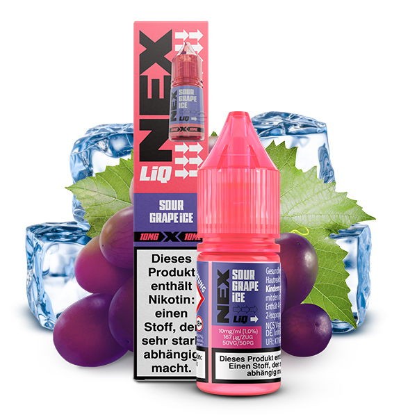 Sour Grape Ice Nikotinsalz Liquid Pod Salt NexLiq 10 mg/ml