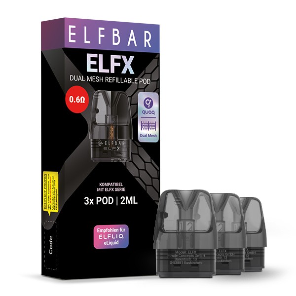 Elf Bar ELFX Dual-Mesh Pod 0,6 Ohm