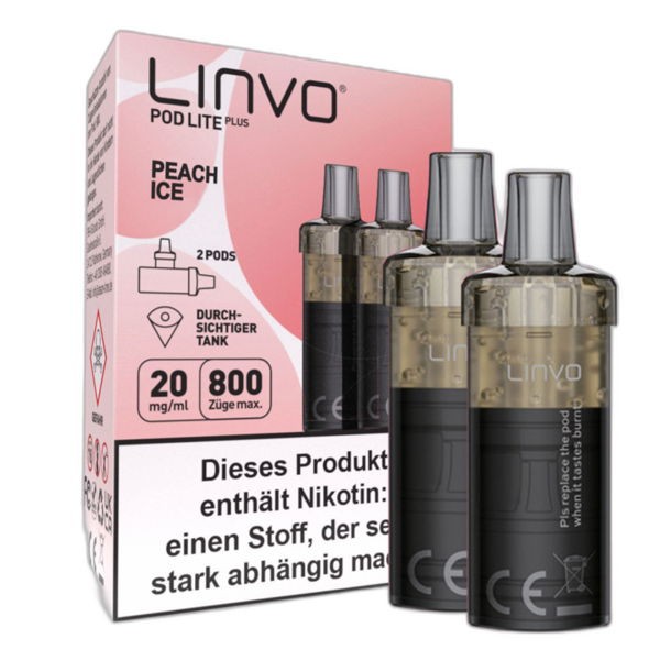 Peach Ice Prefilled LINVO Pod Lite Plus