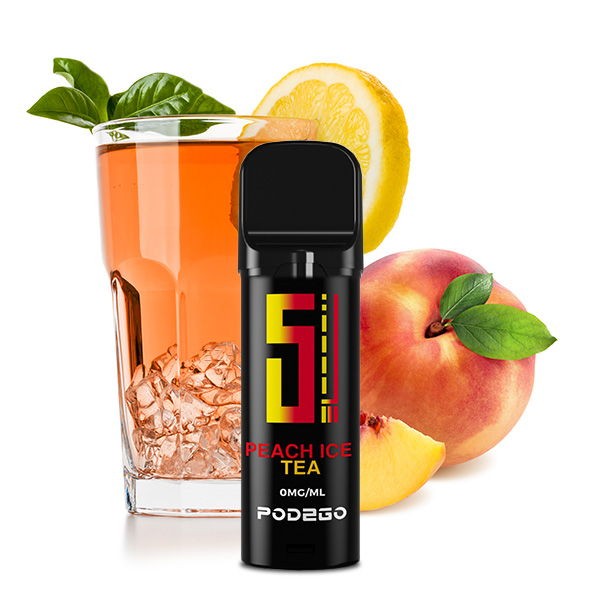 Peach Ice Tea Prefilled Pod 5EL Pod2Go 0 mg/ml