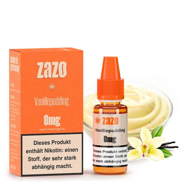 Vanillepudding Liquid Zazo Neo 8 mg/ml Geschmack