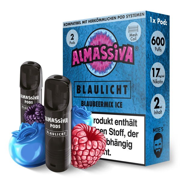 Blaulicht Prefilled Ersatz Pod Al Massiva Geschmack