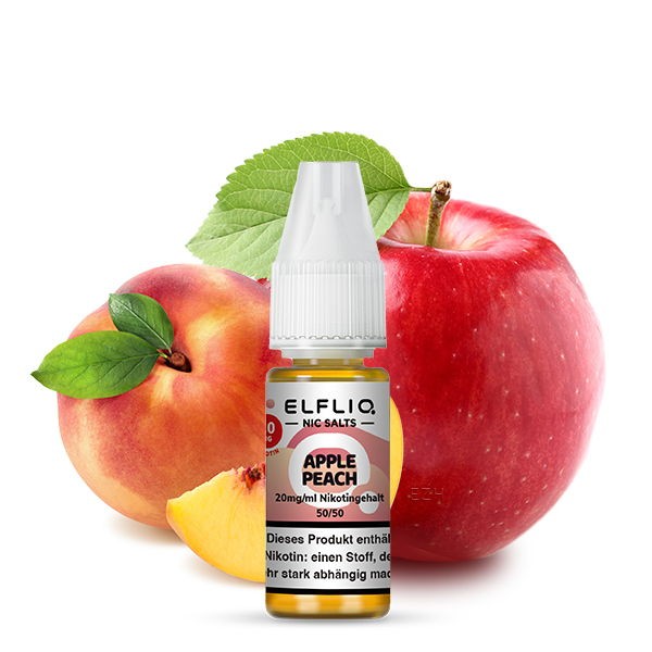 Apple Peach Nikotinsalz Liquid Elfliq by Elfbar 20 mg/ml Geschmack