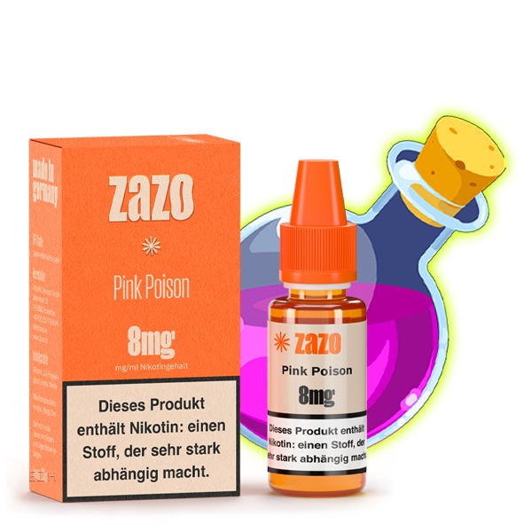 Pink Poison Fruchtmix Liquid Zazo 8 mg/ml