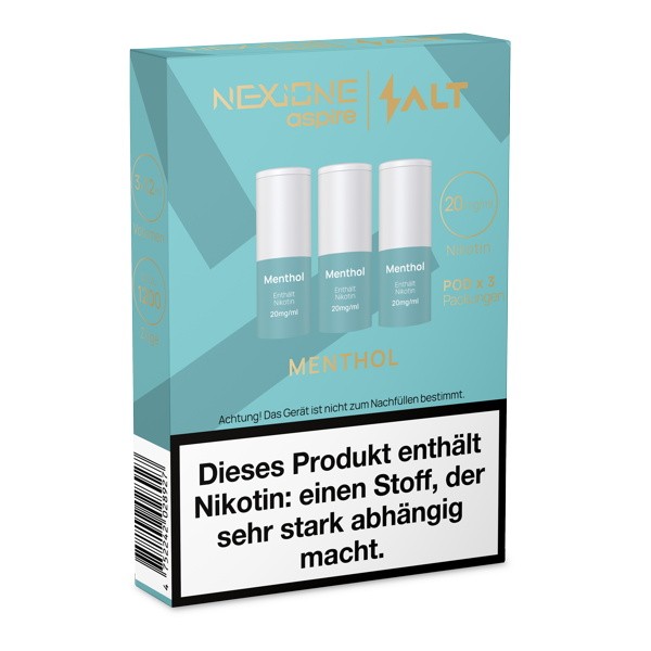 Menthol Prefilled Ersatz Pod NEXIONE Salt Verpackung