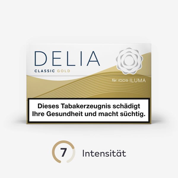 DELIA Tabaksticks Classic Gold IQOS ILUMA Intensität 7