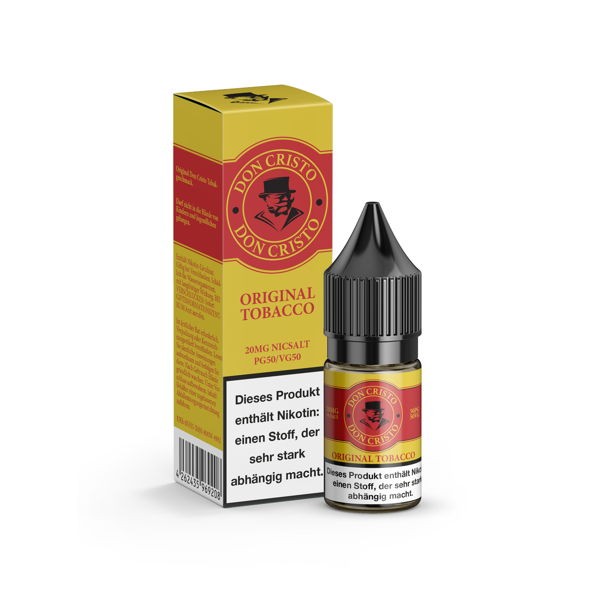 Original Tobacco Nikotinsalz Liquid Don Cristo Verpackung