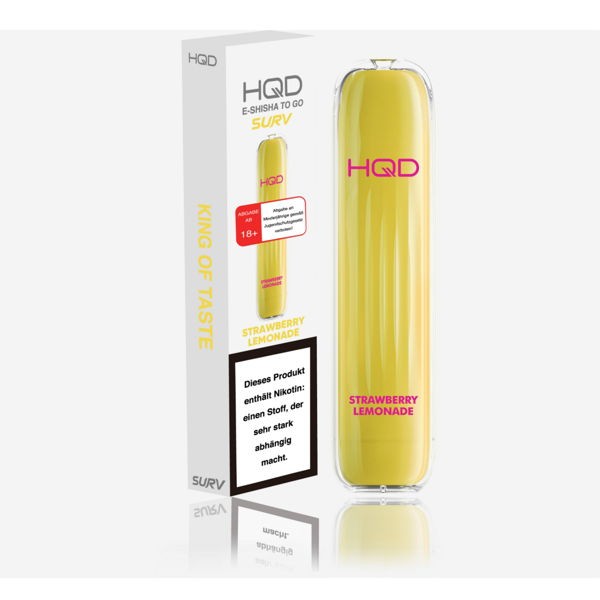 HQD Surv Vape Einweg E-Zigarette Strawberry Lemonade