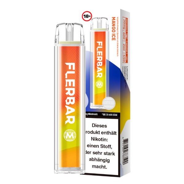 Flerbar M Vape Einweg E-Zigarette Mango Ice